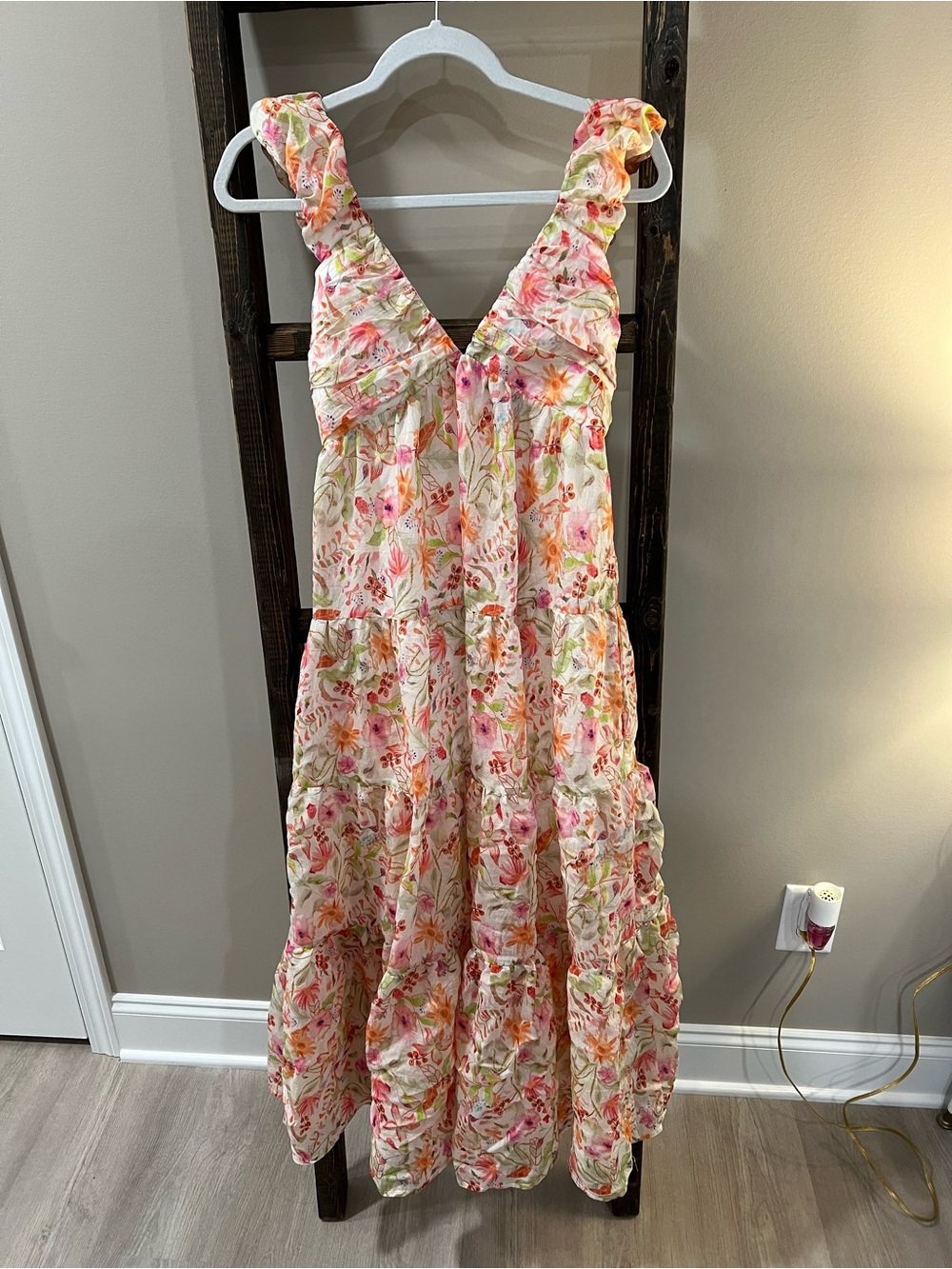 Meet Me In Santorini Floral Maxi Dress